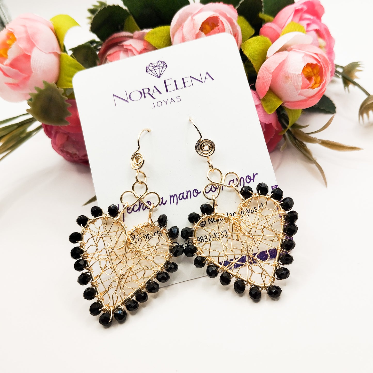 Argollas Grandes y Entramados en Forma de Corazón