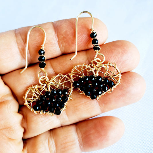 Aros Medianos en Forma de Corazón con Anzuelo