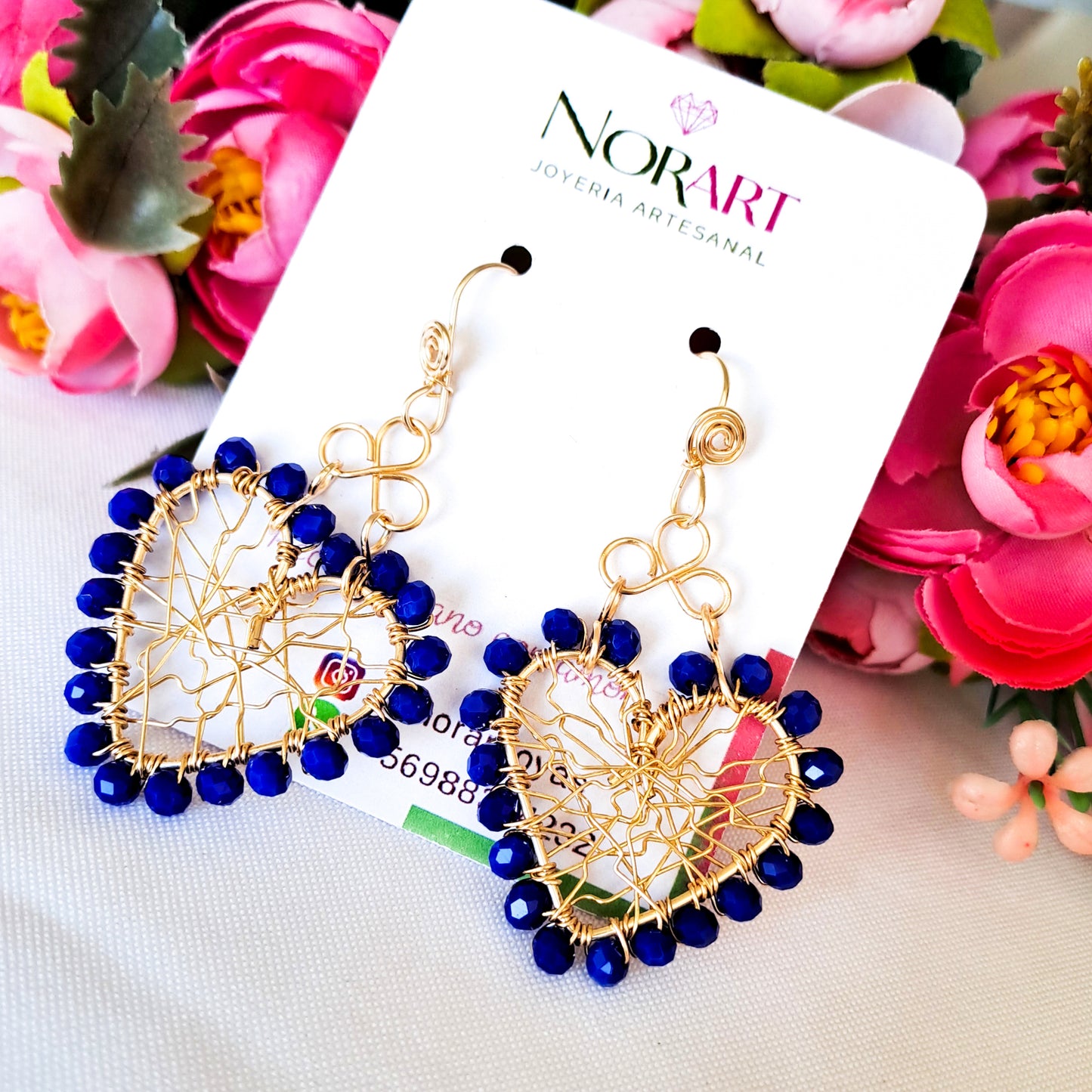 Argollas Grandes y Entramados en Forma de Corazón