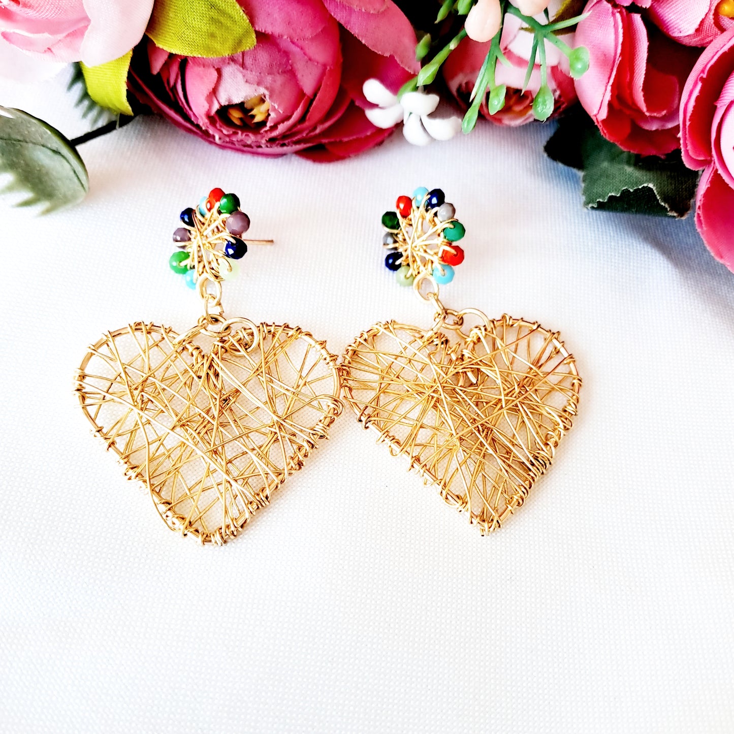 Aros Grandes y Entramados en Forma de Corazón
