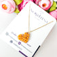 Collar Con Dije en Forma de Corazón Relleno Con Cristales Checos