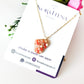 Collar Con Dije en Forma de Corazón Relleno Con Cristales Checos