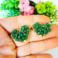 Aros con Forma de Corazón Rellenos con Cristales