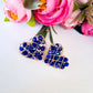 Aros con Forma de Corazón Rellenos con Cristales