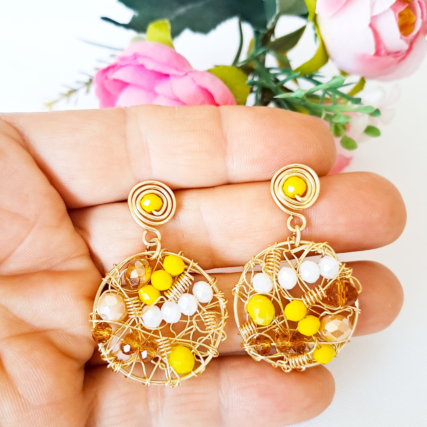 Aros Entorchados Con Forma de Atrapasueños